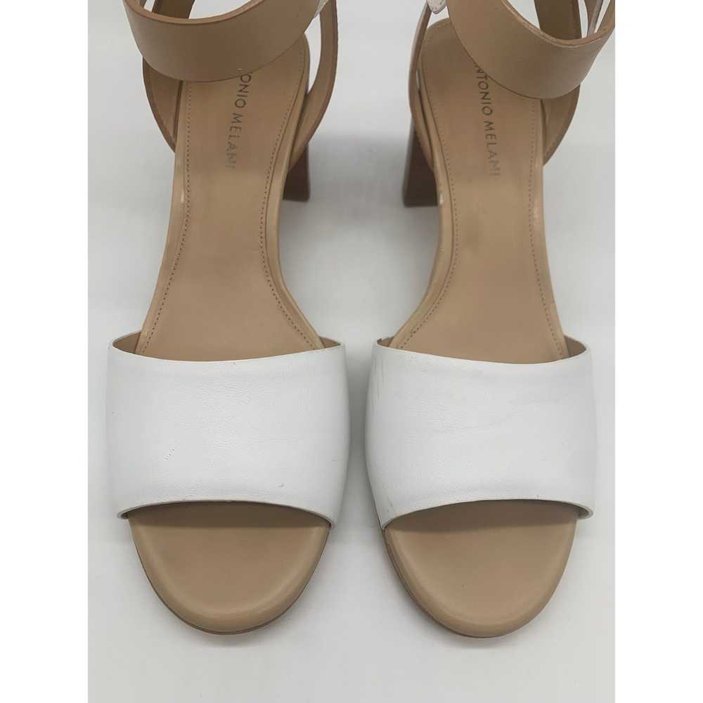 Other Antonio Melani Nahla White Leather Sandal S… - image 3