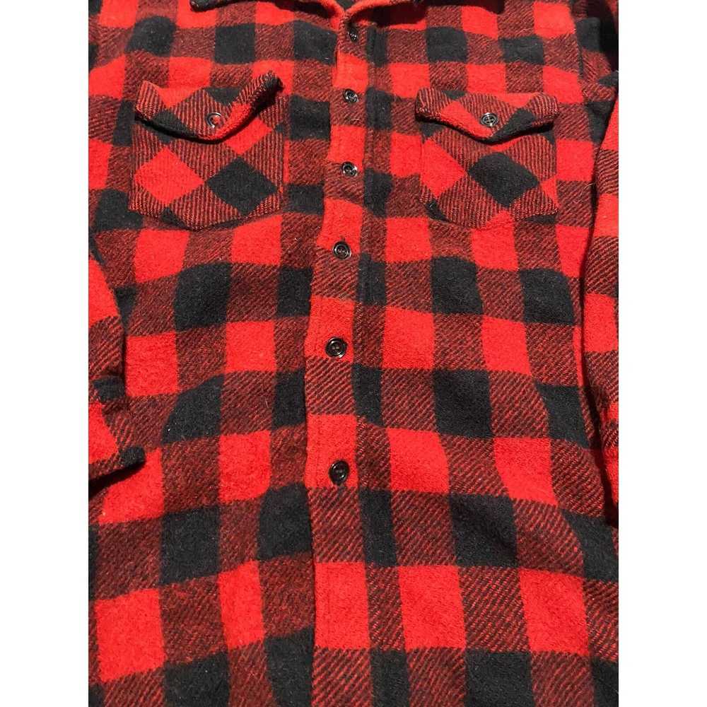 Vintage Vintage Frost Proof Wool Buffalo Plaid Fl… - image 2