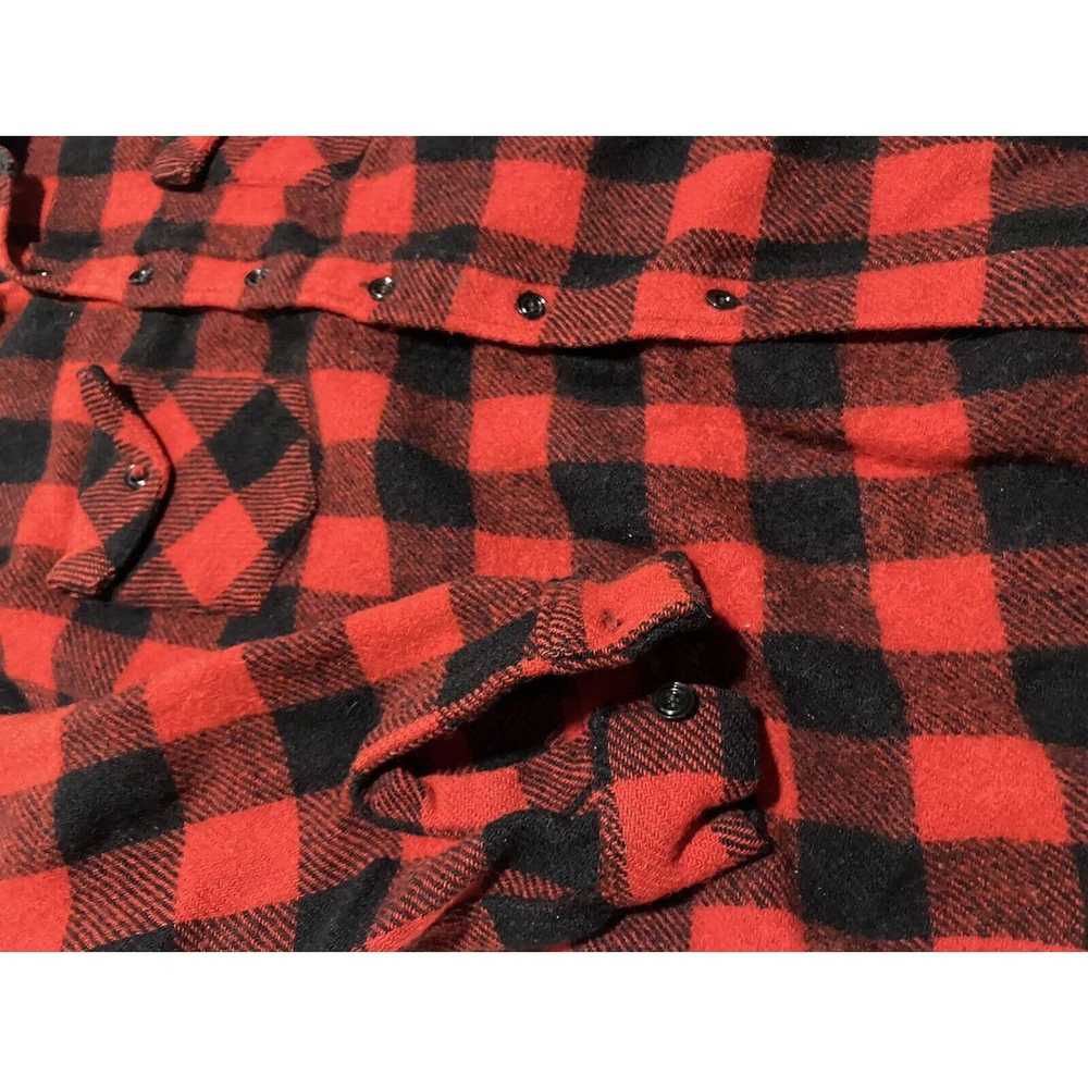 Vintage Vintage Frost Proof Wool Buffalo Plaid Fl… - image 3