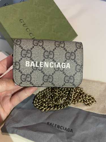 GUCCI 681709 The Hacker Project Gucci x Balenciaga collaboration Card Case
