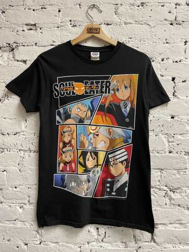 Vintage Y2K Soul Eater Graphic T-Shirt Black Japanese Anime Mens M