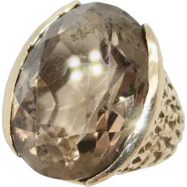 14Kt. Gold and Faceted Topaz Ring