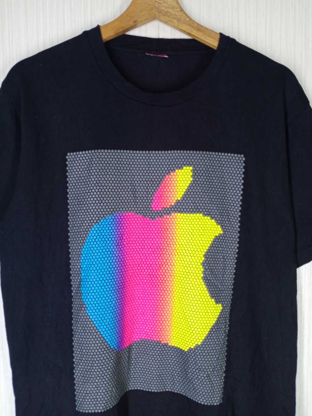 Apple × Vintage Rare Vintage Apple 3D Big Logo Ts… - image 2