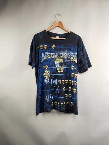 Band Tees × Megadeth × Vintage 90s Megadeth All Ov