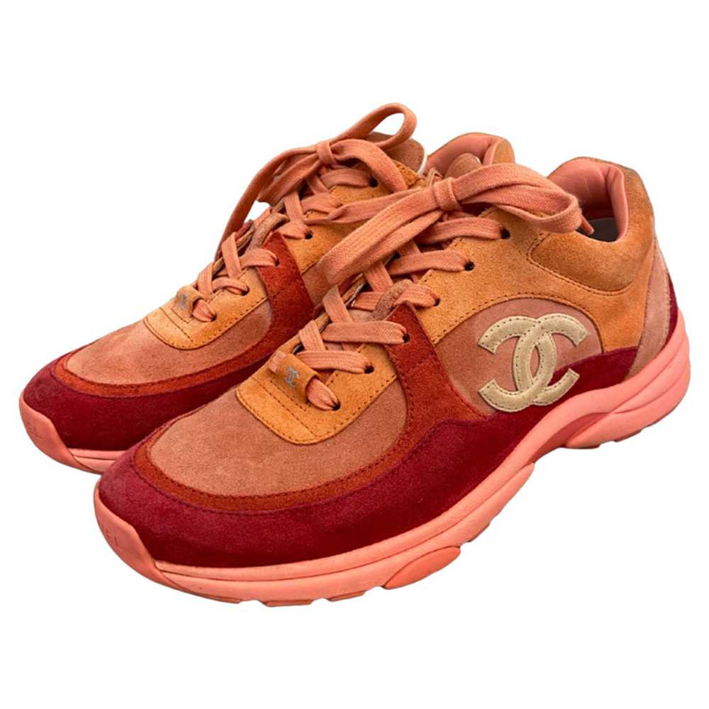 Chanel Trainers Suede in Orange - image 1