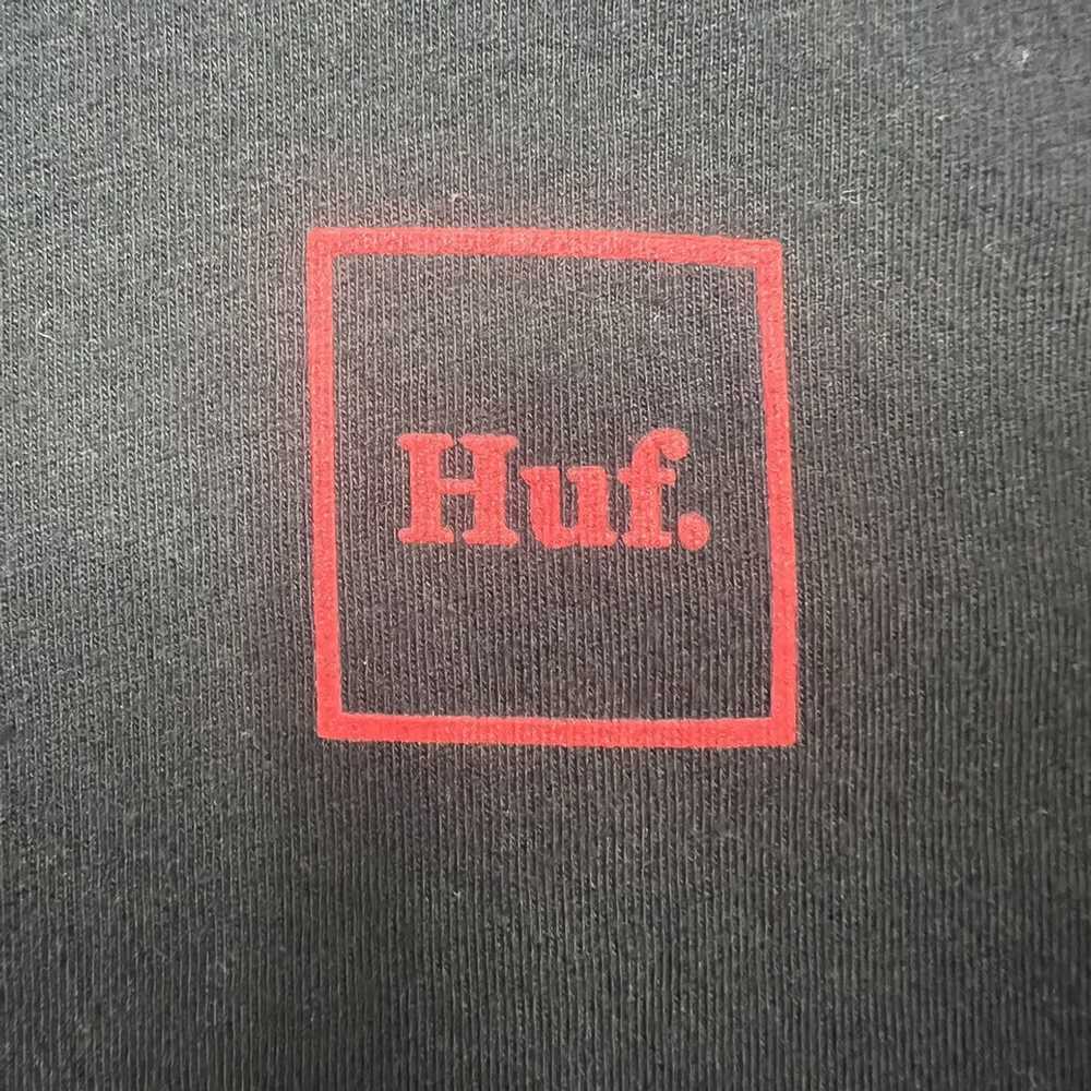 Huf Huf Worldwide “Triple Logo” Black Long Sleeve - image 1