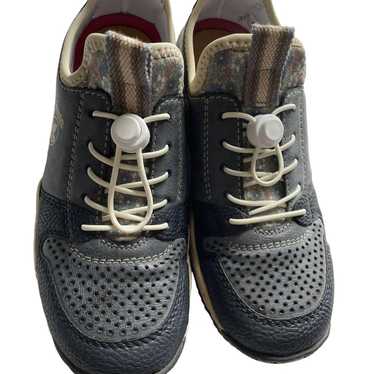 Rieker RIEKER LEATHER SNEAKERS GREY TWO TONE WOMEN