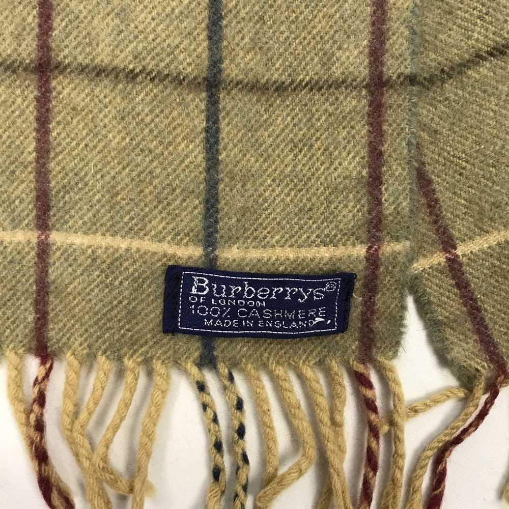 Burberry Vtg BURBERRY OF LONDON Plaid Scarf Fring… - image 4