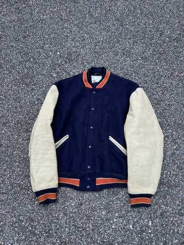 Vintage Medium or Small Varsity Jacket Wool With Chainstitch 