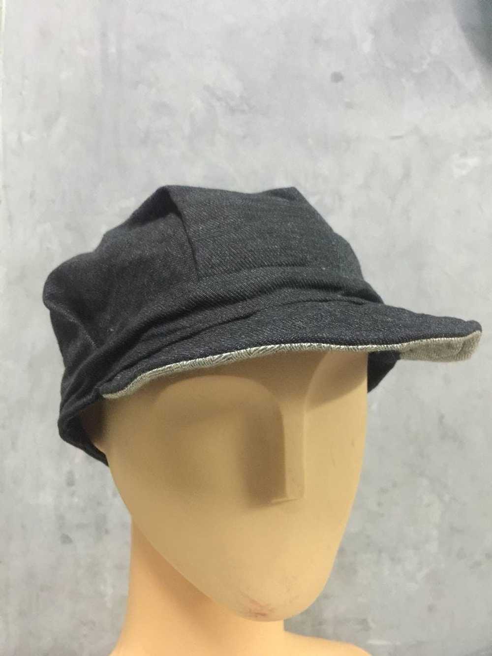 Japanese Brand OLDMANS - Indigo Newsboys Hat - image 2