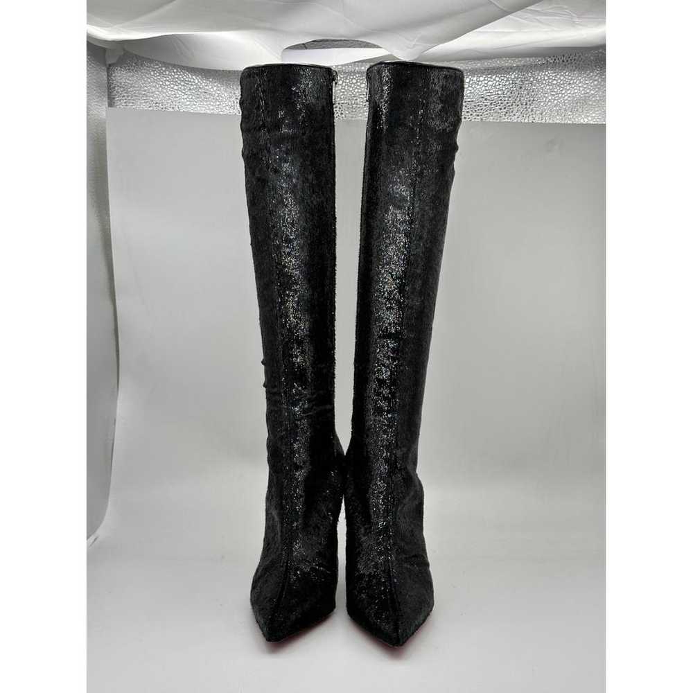 Christian Louboutin Velvet boots - image 12