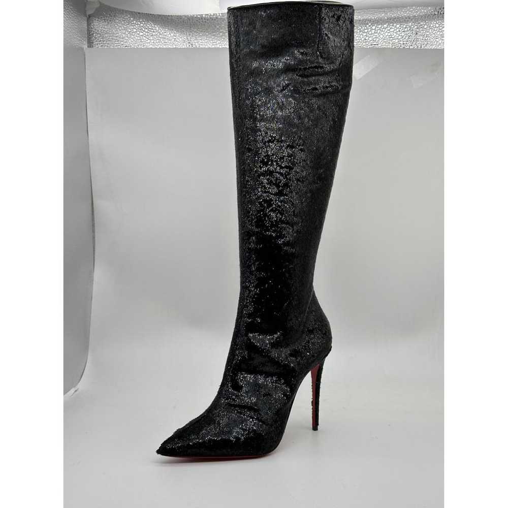 Christian Louboutin Velvet boots - image 9