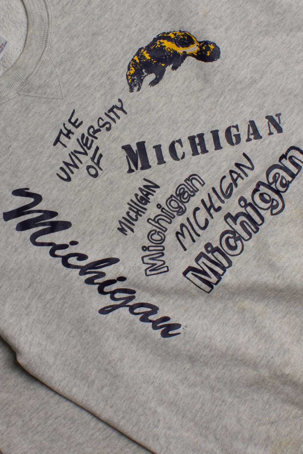 Vintage University Of Michigan Sweatshirt (1990s)… - image 2
