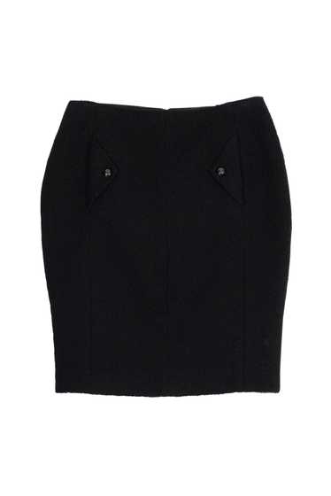 Chanel - Black Pencil Skirt Sz 10 - image 1