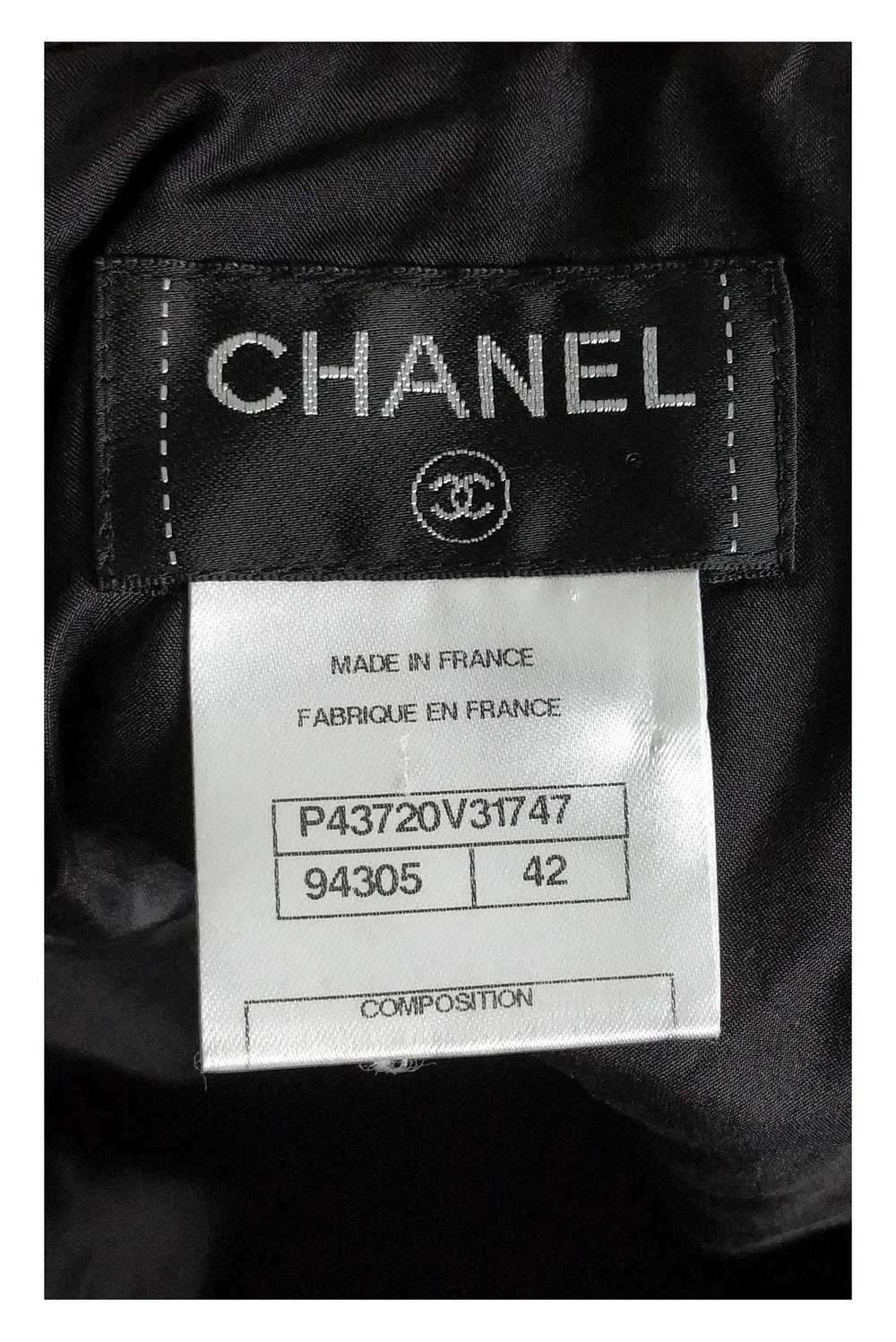 Chanel - Black Pencil Skirt Sz 10 - image 3