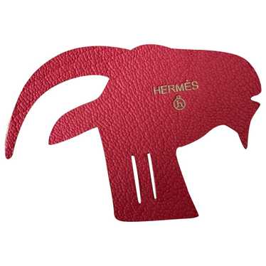 Hermès Petit H leather bag charm