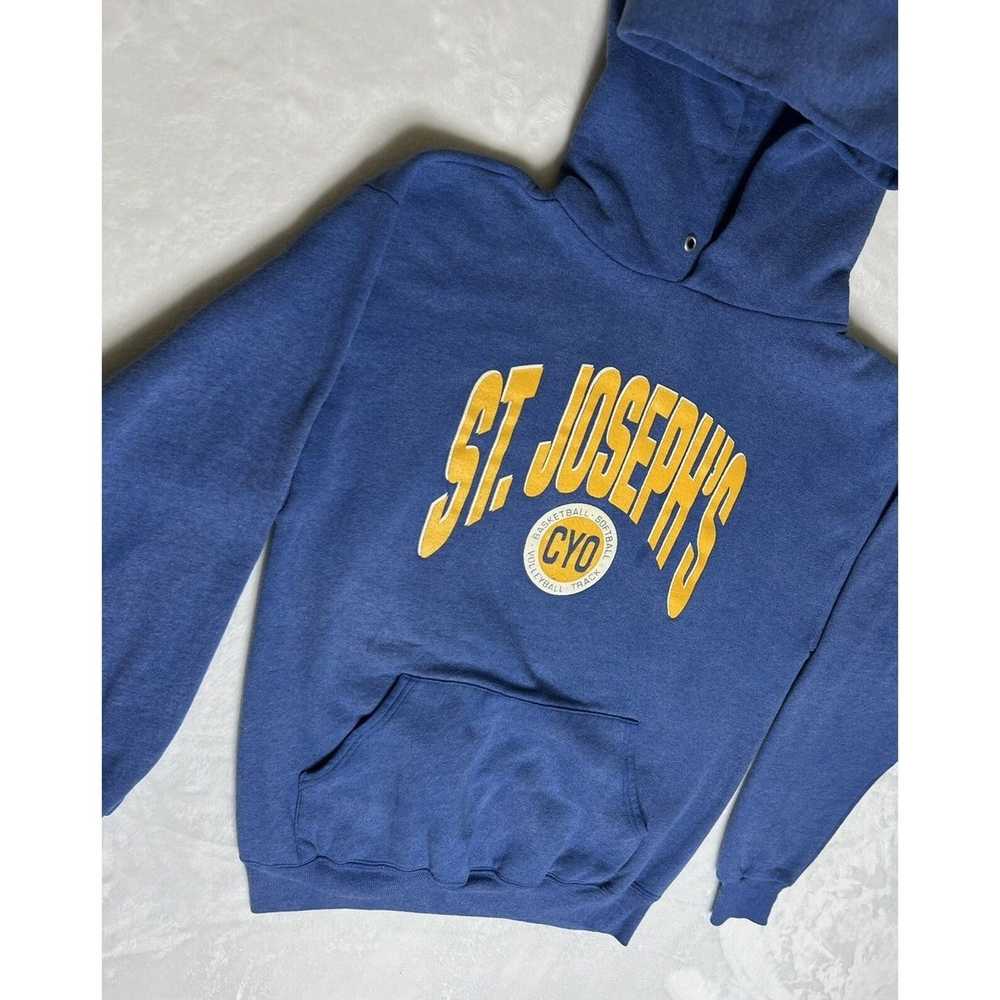 Jerzees Vintage St. Josephs CYO Hoodie Sweatshirt… - image 4