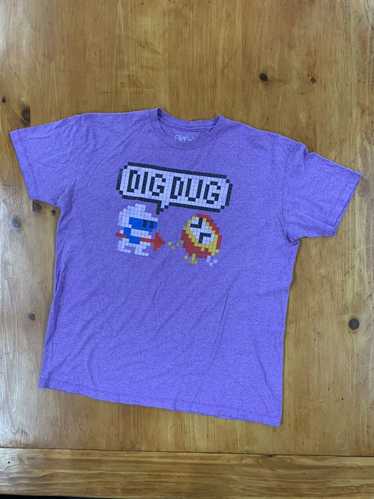 Vintage Vintage Dig Dug Purple Print Tee