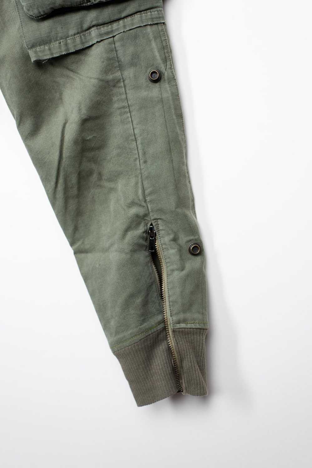 Greg Lauren Grey fleece / army tent slim cargo lo… - image 4