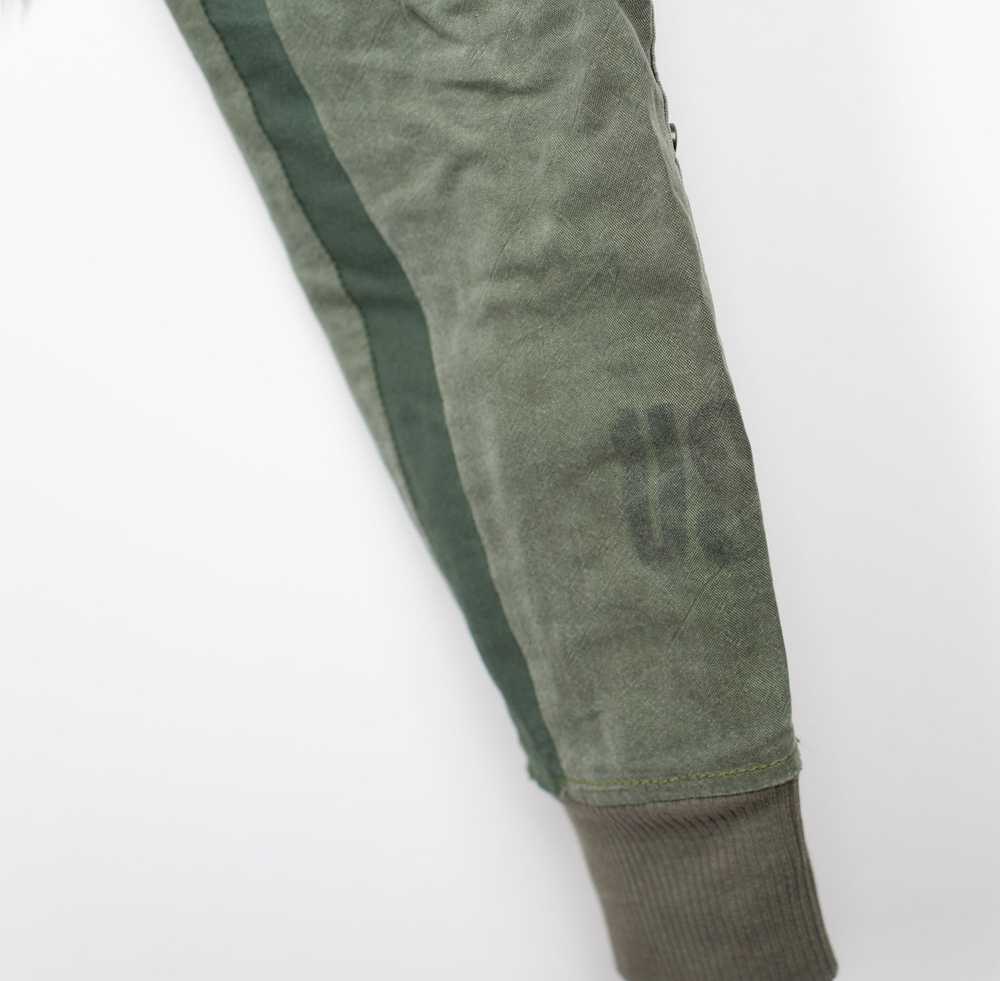 Greg Lauren Grey fleece / army tent slim cargo lo… - image 8