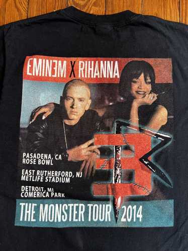 Rap Tees × Rihanna Rihanna Eminem Monster Tour Shi