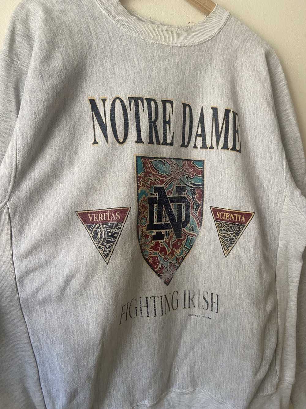 Vintage Vintage 80’s Notre Dame Fighting Irish gr… - image 2