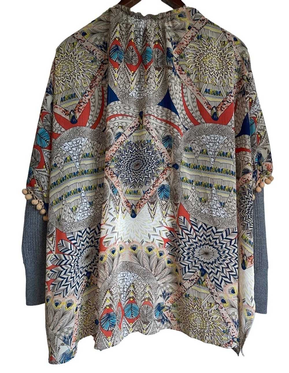 Vintage Umgee Tribal Feather Kimono Cardigan - image 3