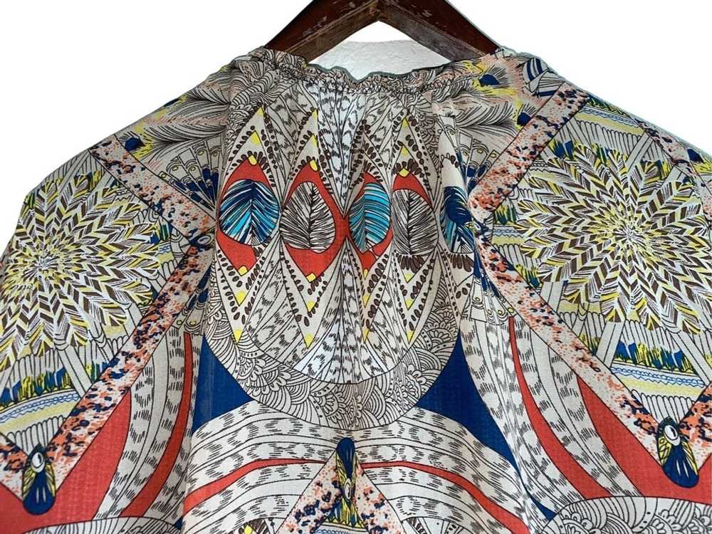 Vintage Umgee Tribal Feather Kimono Cardigan - image 4