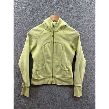LULULEMON SCUBA HOODIE STRETCH 8 WEE ARE FROM SPACE POLAR CREAM CLARITY  YELLOW