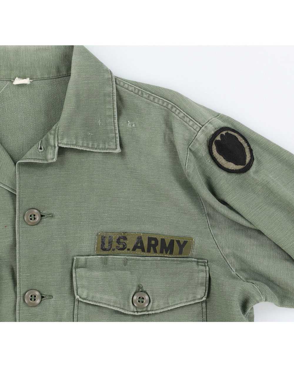 60s Vintage US Army OG-107 Shirt - M - image 3