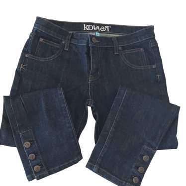 Jean Shop Kova & T cropped buttoned jeans Sz 28 - image 1