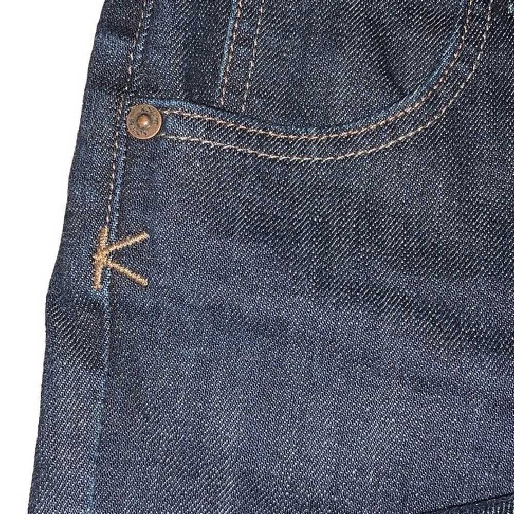 Jean Shop Kova & T cropped buttoned jeans Sz 28 - image 2