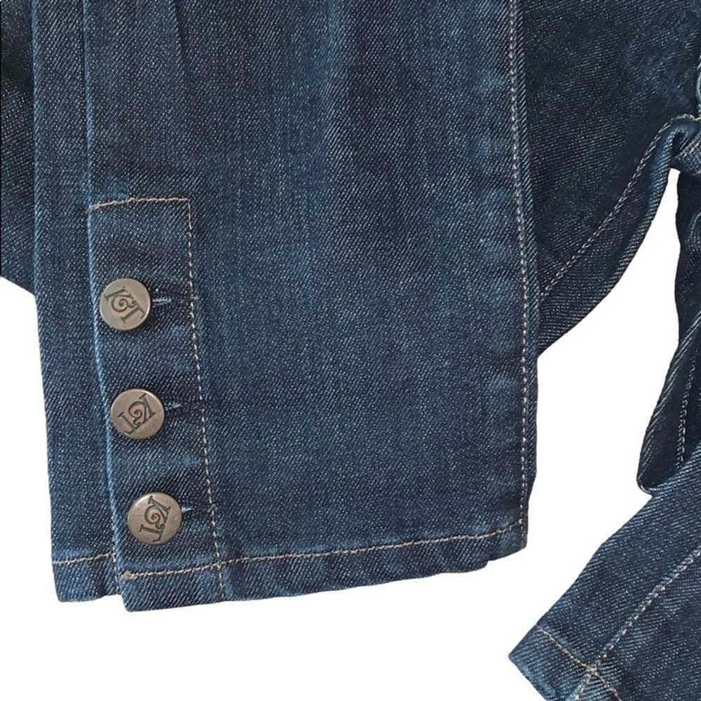 Jean Shop Kova & T cropped buttoned jeans Sz 28 - image 3