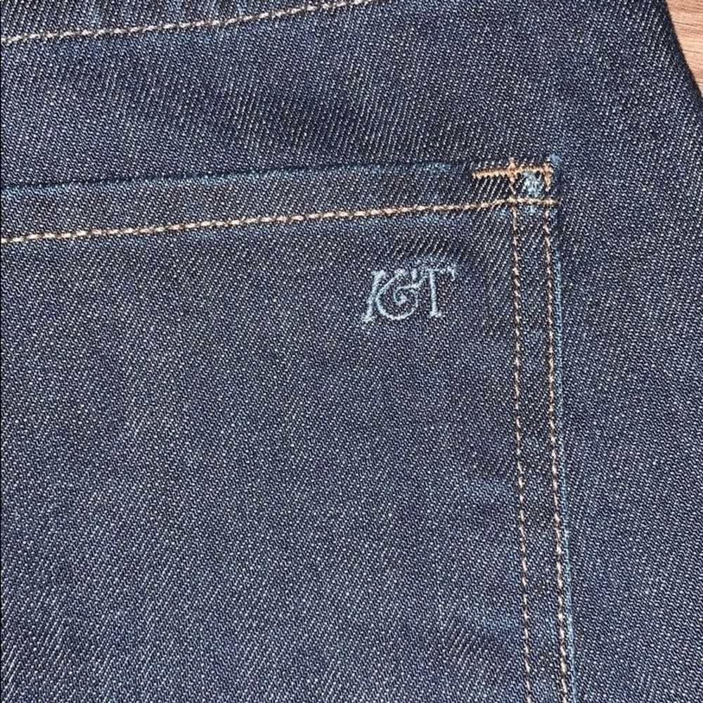 Jean Shop Kova & T cropped buttoned jeans Sz 28 - image 6