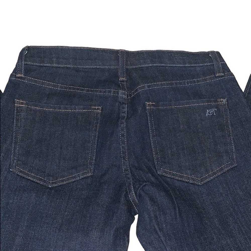 Jean Shop Kova & T cropped buttoned jeans Sz 28 - image 7