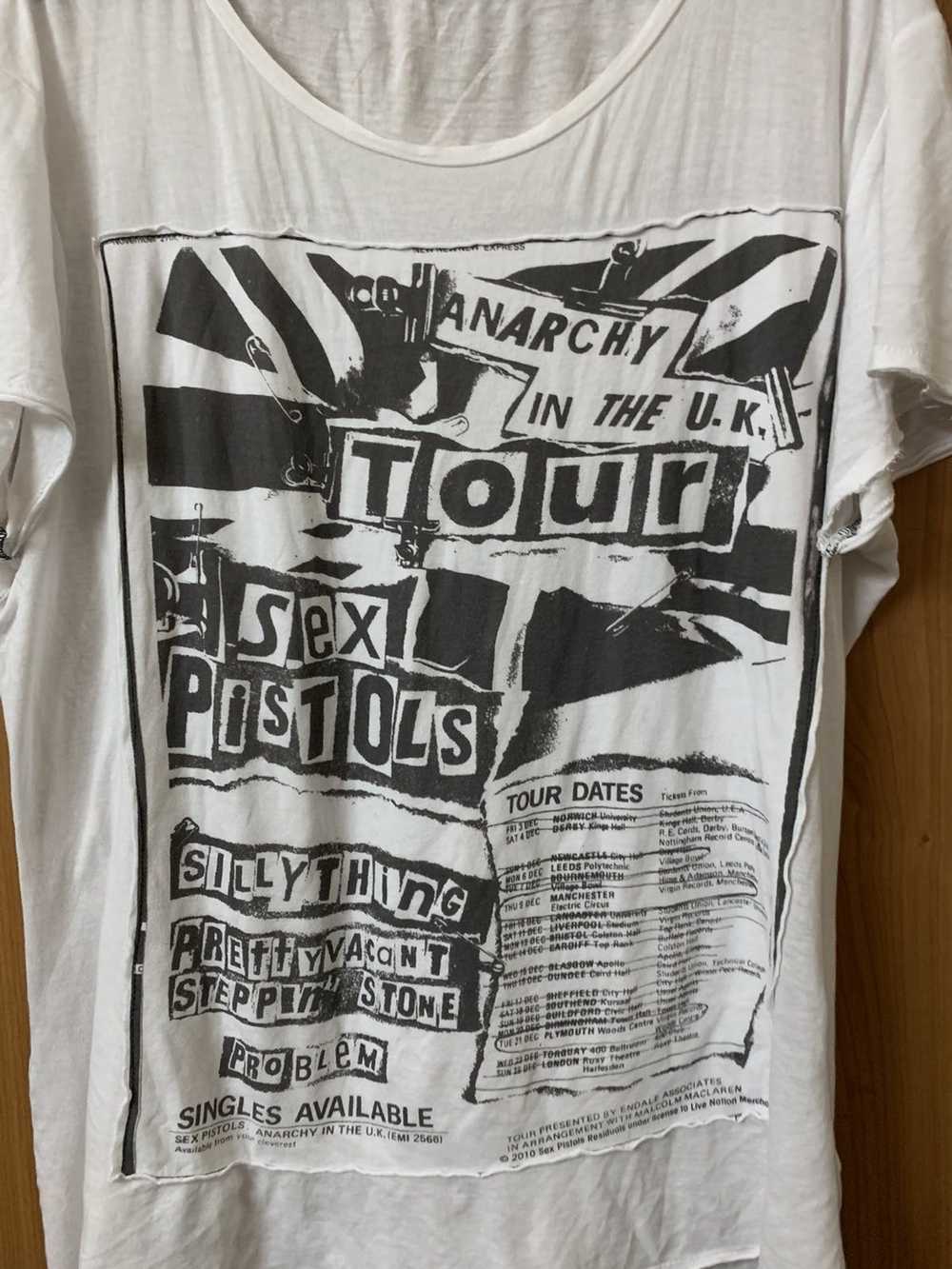 Band Tees Vintage sex pistol distress shirt - image 3