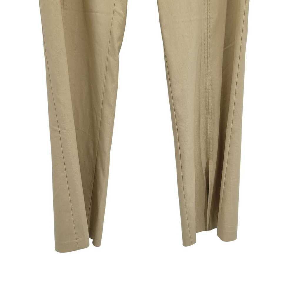 Vintage 70's Flare Pants 6T Tall Long Tan Mid Ris… - image 11