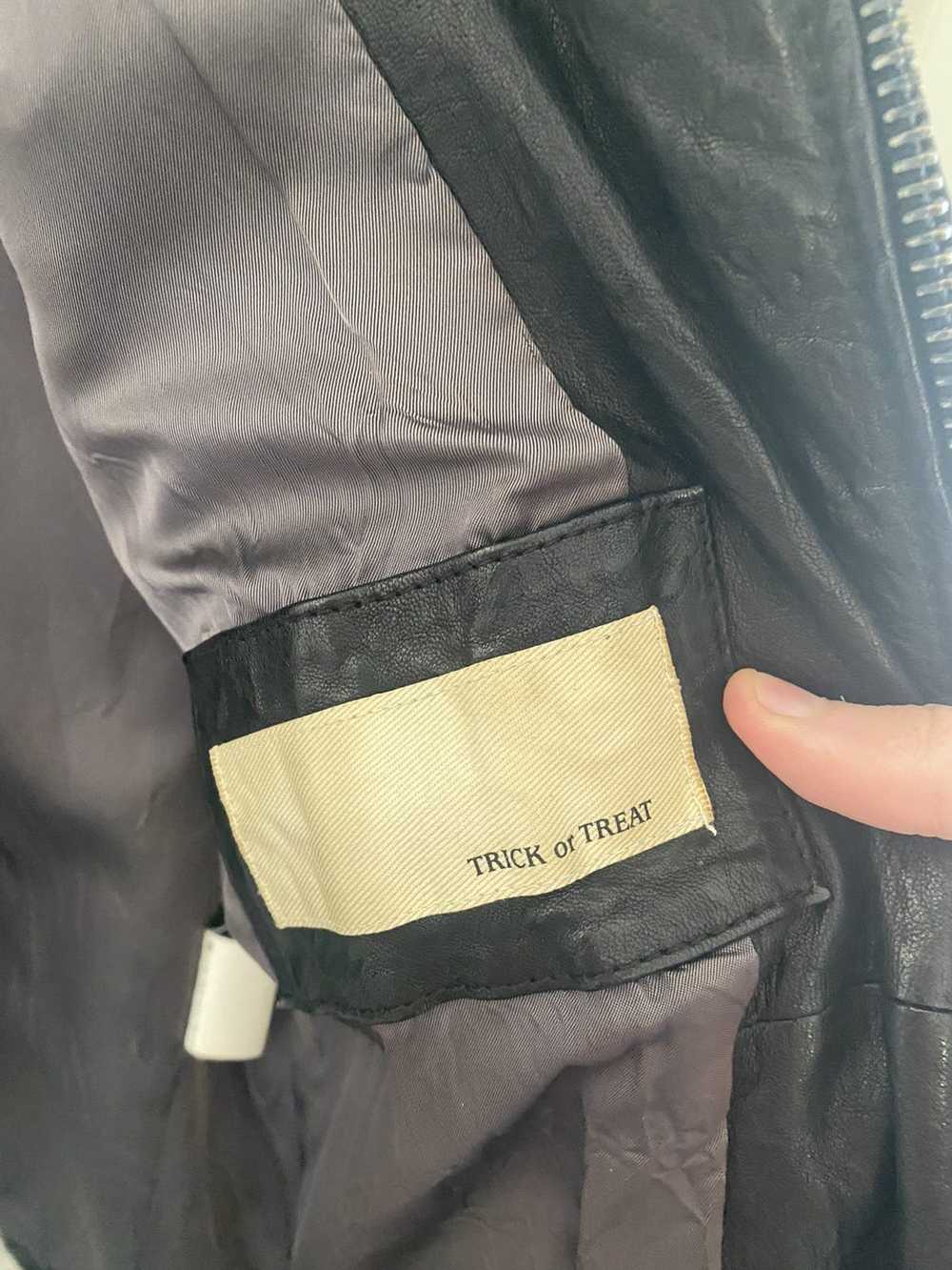 Japanese Brand Trick or Treat Black Leather Jacket - image 5