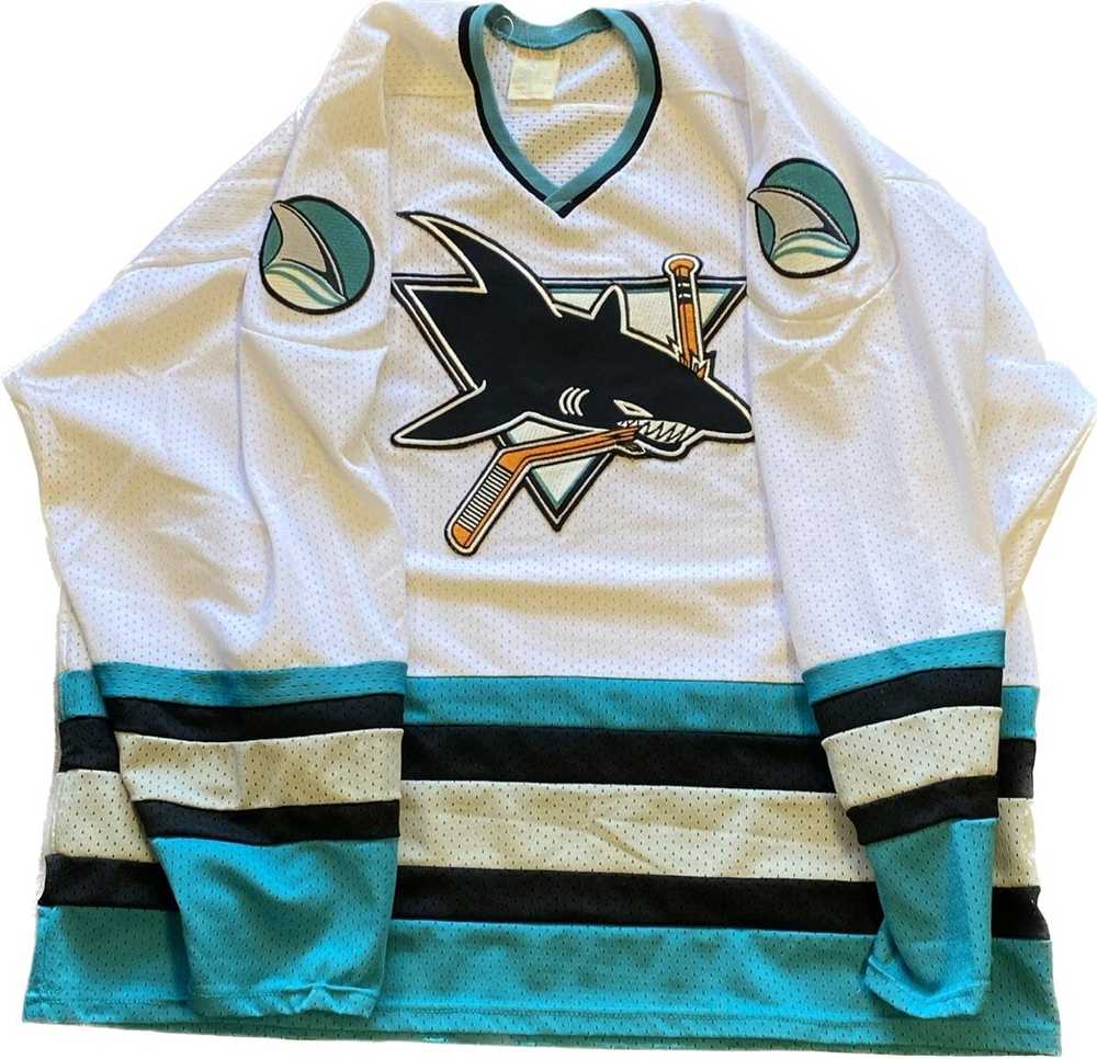 Hockey × NHL Vintage San Jose Sharks Jersey 90's … - image 1