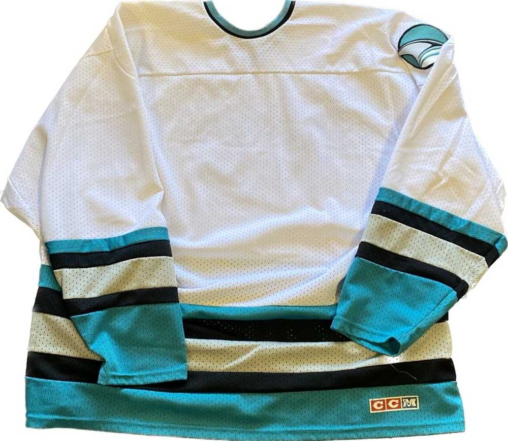 Hockey × NHL Vintage San Jose Sharks Jersey 90's … - image 2