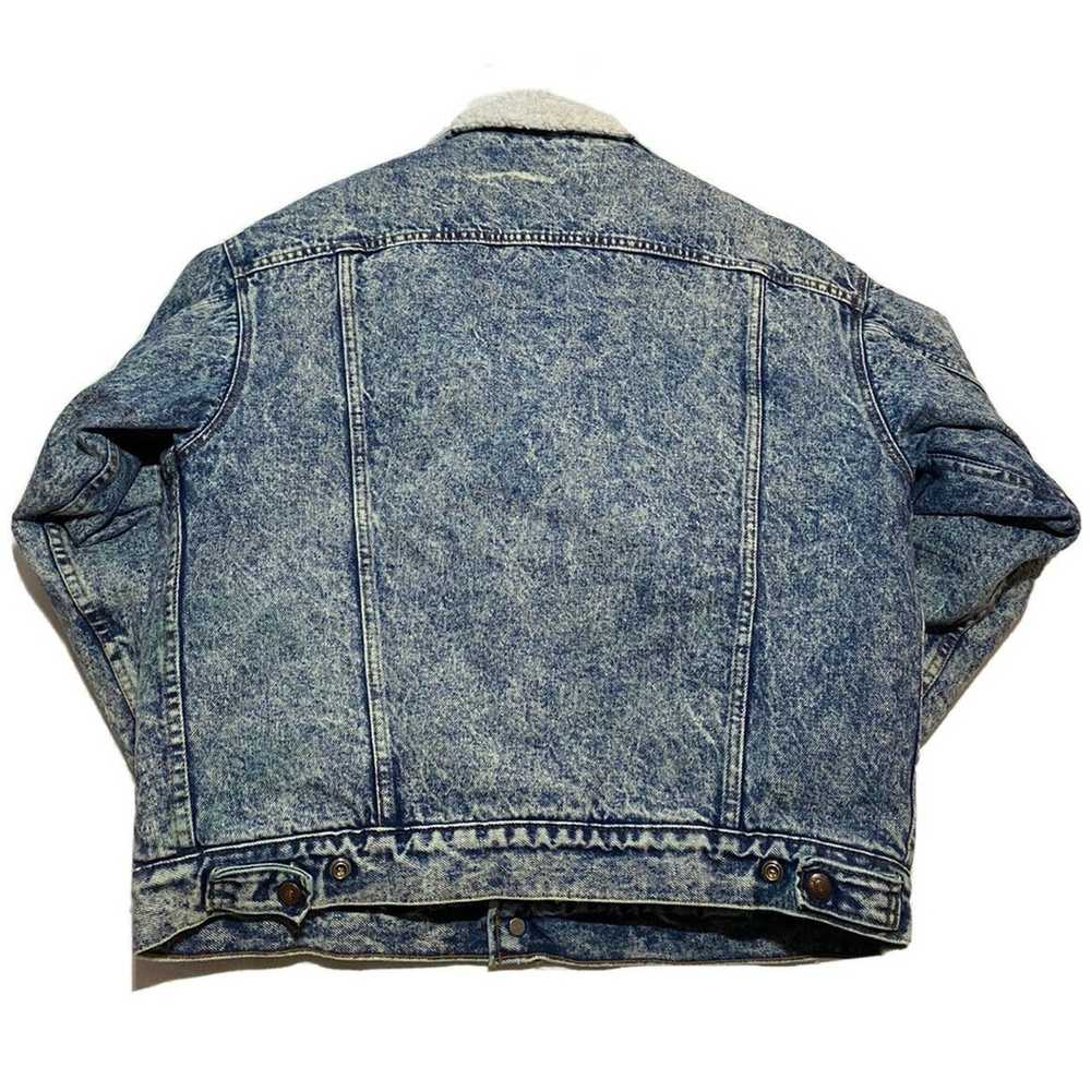 Levi's Vintage Levi’s Denim Jacket Sz L Sherpa Tr… - image 8
