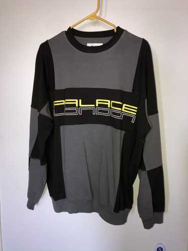 Palace Palace London Cut Mit Sew Crew Sweater Blac