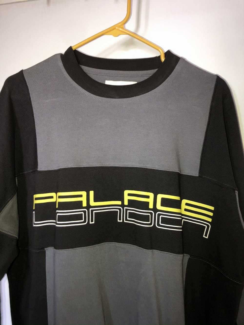 Palace Palace London Cut Mit Sew Crew Sweater Bla… - image 2