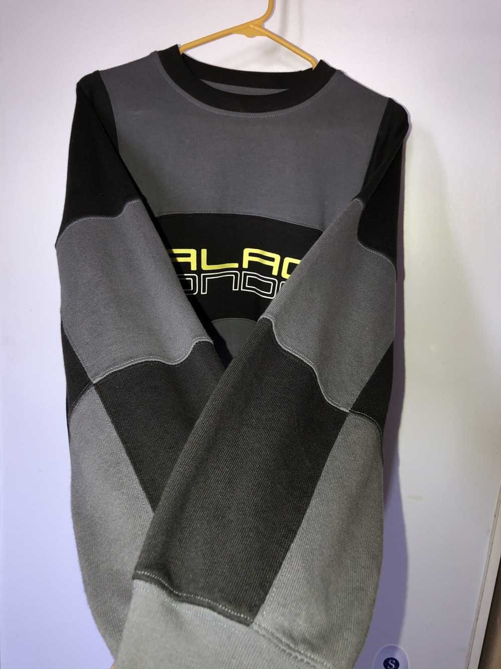 Palace Palace London Cut Mit Sew Crew Sweater Bla… - image 4