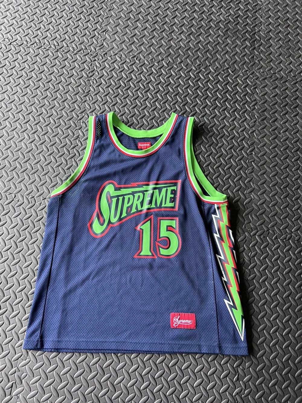 Supreme bolt basketball jersey - Gem