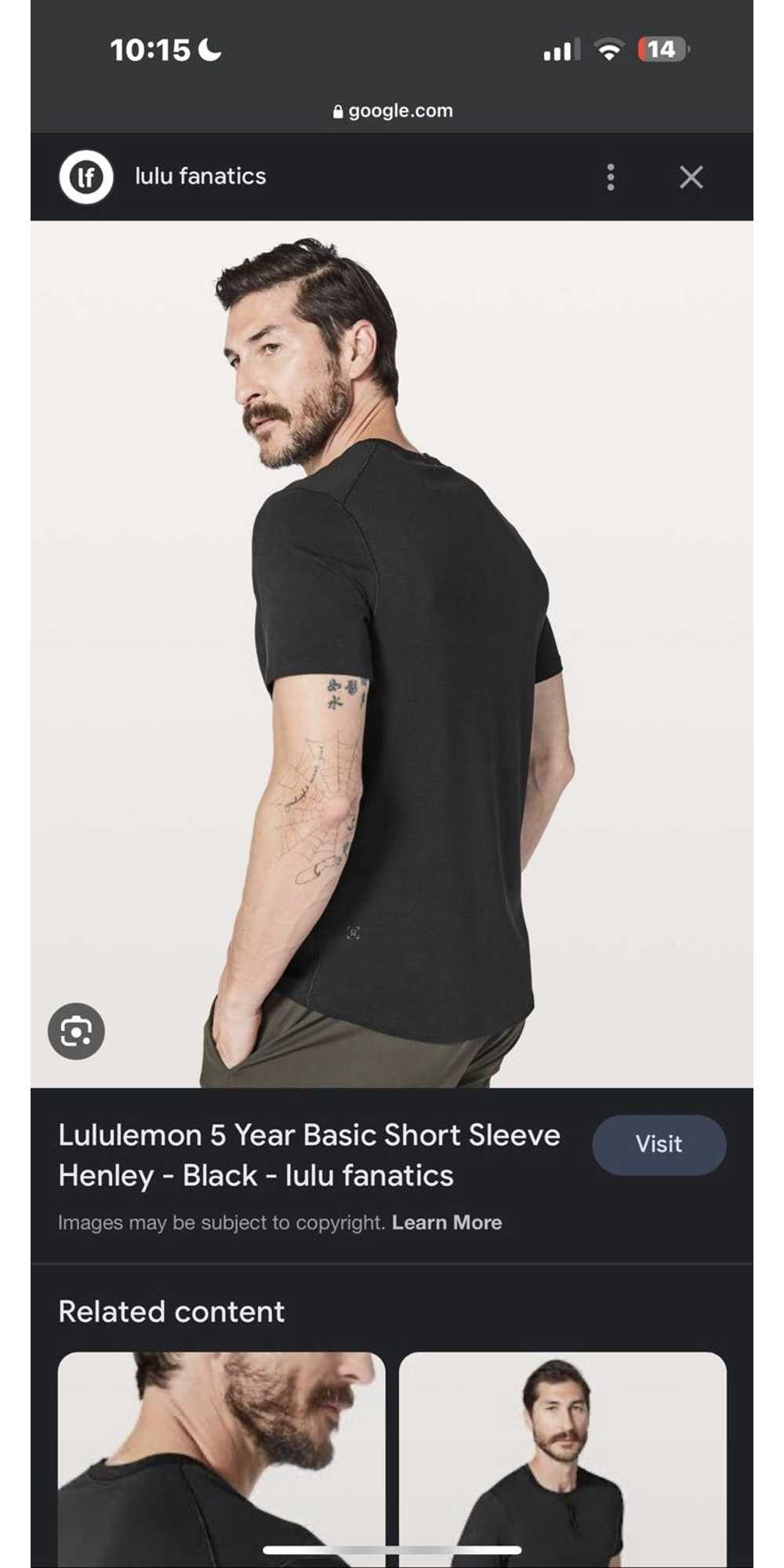 Lululemon LULULEMON 5 YEAR BASIC HENLEY TEE - LAR… - image 5