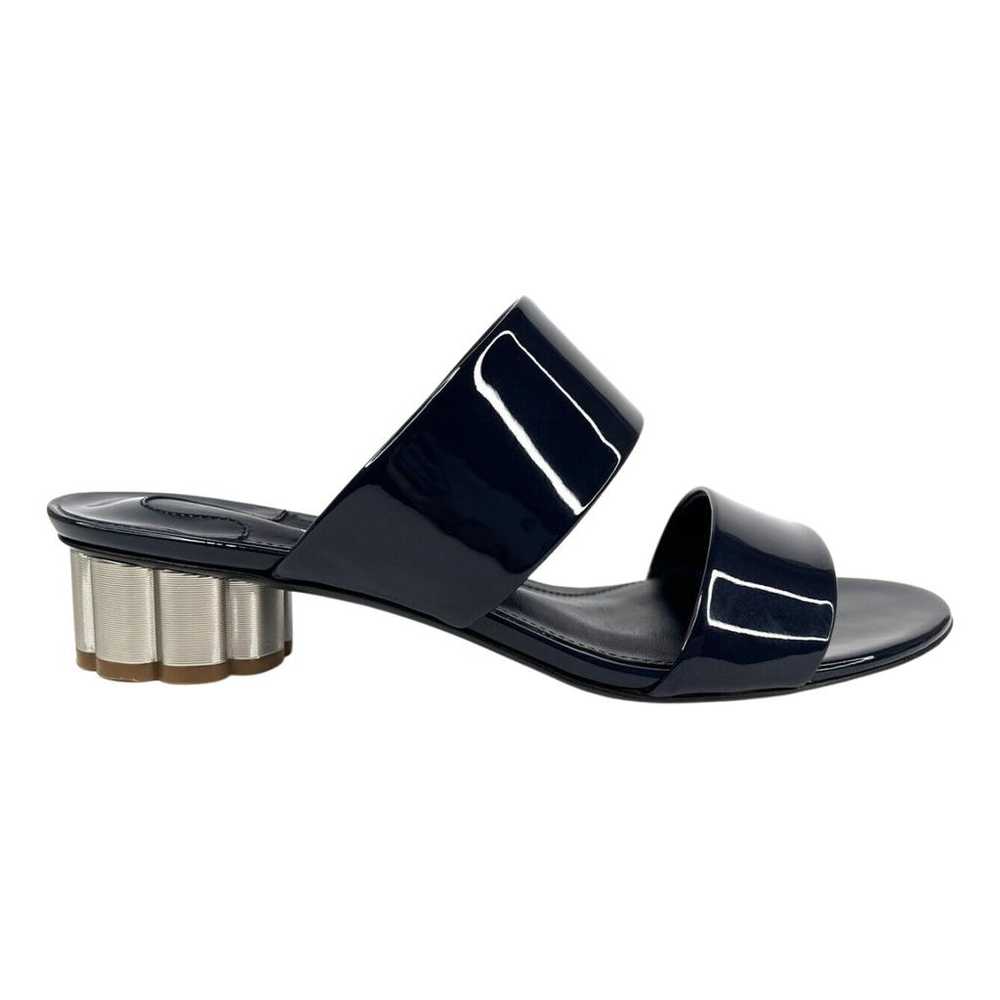 Salvatore Ferragamo Patent leather mules - image 1