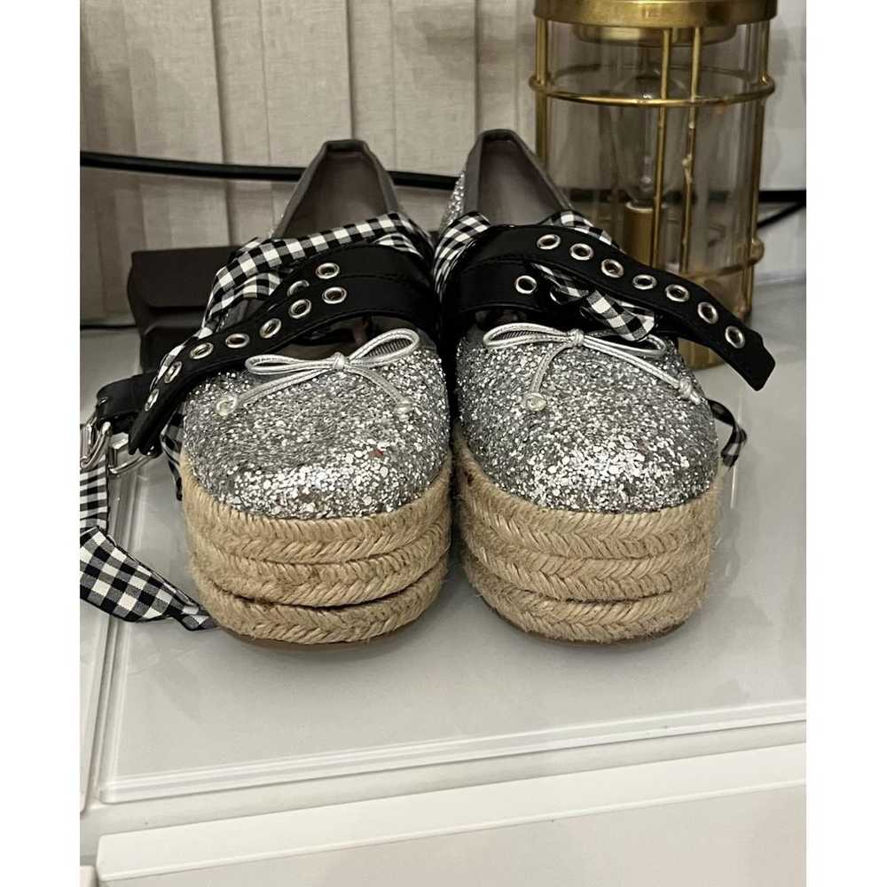 Miu Miu Glitter ballet flats - image 7