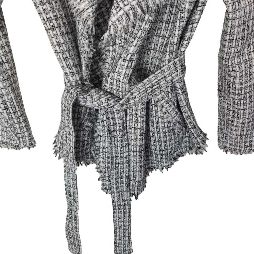 Other Storia M Tweed Fringe Trim Open Front Belte… - image 3