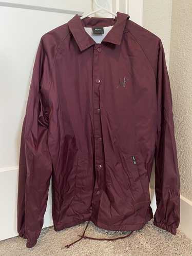 Huf Huf Coaches Jacket Burgundy/Black